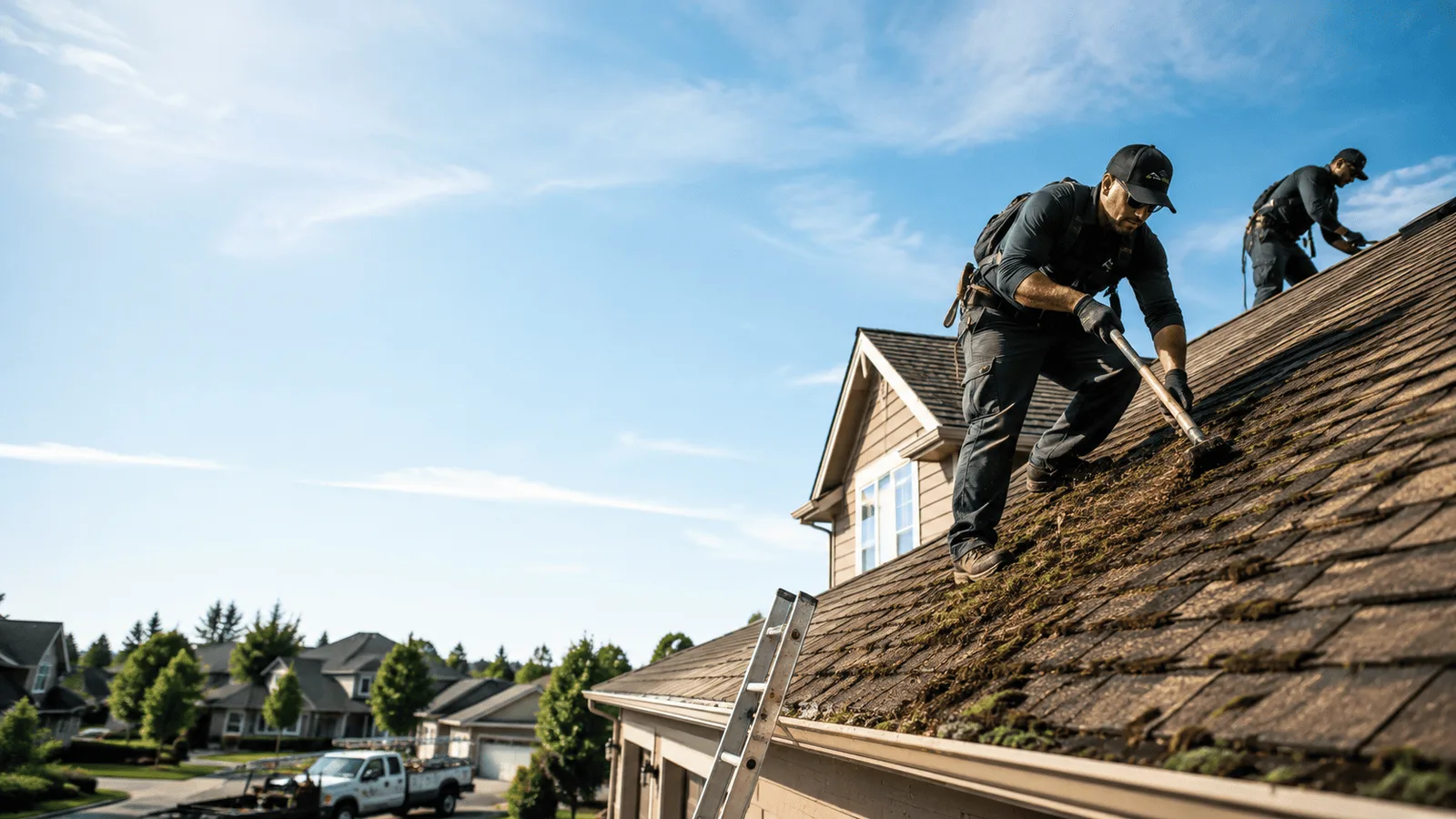 Roof Moss Removal in Buck Creek, IN near me